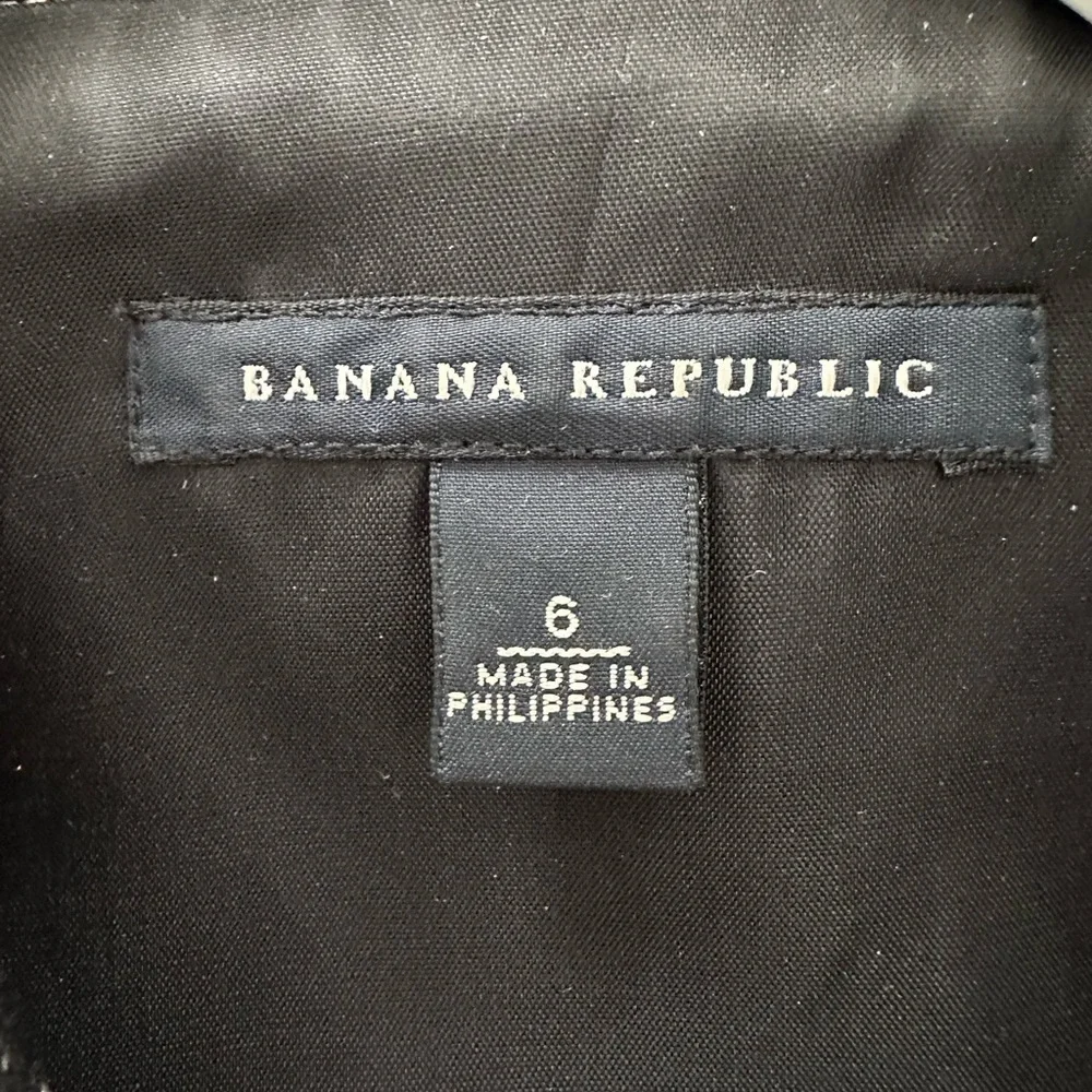 Banana Republic Blazer Jacket Long Sleeve Collared heather Gray Size‎ 6